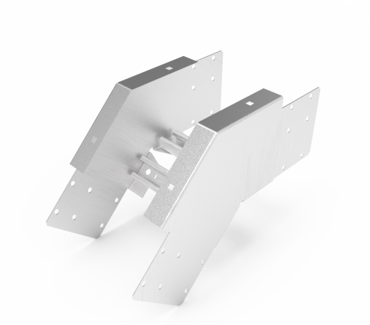 Кабельрост угловой  с R=100 мм 45 вниз РУ145Н.200.150.100.1,5.2