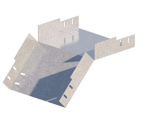 Лоток монтажный угловой 45 вниз ЛУ45Н.300.150.408.2.6