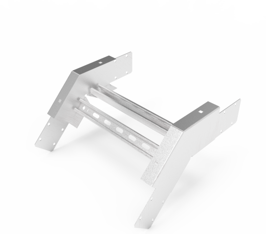 Кабельрост угловой  с R=100 мм 45 вниз РУ145Н.500.100.100.2.2