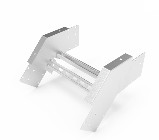 Кабельрост угловой  с R=100 мм 45 вниз РУ145Н.400.150.100.2.2
