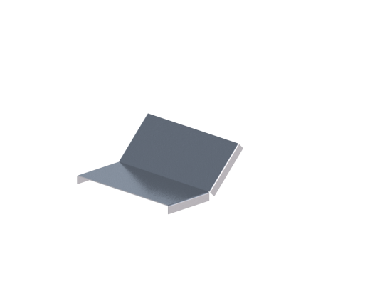 Крышка лотка монтажного углового 45 вверх ЛР45В.200.15.169.1,5.1