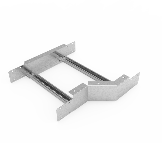 Кабельрост угловой  с R=100 мм редукторный левый  РУ1РЛ.500.100.100.1,5.1