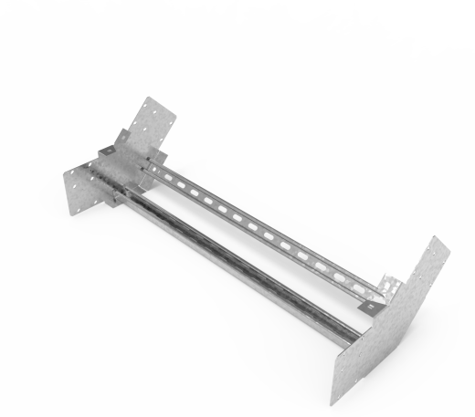 Кабельрост угловой  с R=100 мм 45 вверх РУ145В.800.150.100.1,5.1