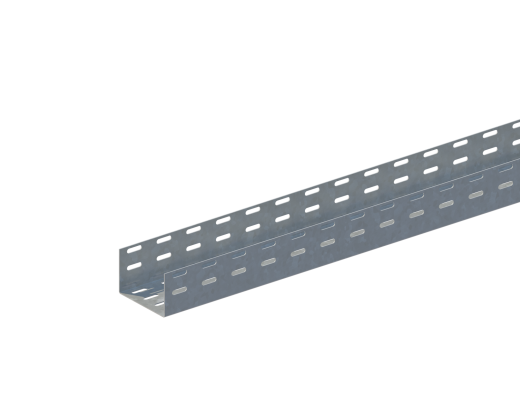 Лоток монтажный прямой перфорированный ЛПП.100.100.2000.0,5.6