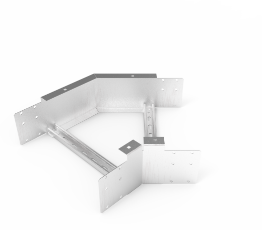 Кабельрост угловой  с R=100 мм 45 горизонтальный РУ145Г.500.150.100.1,5.2