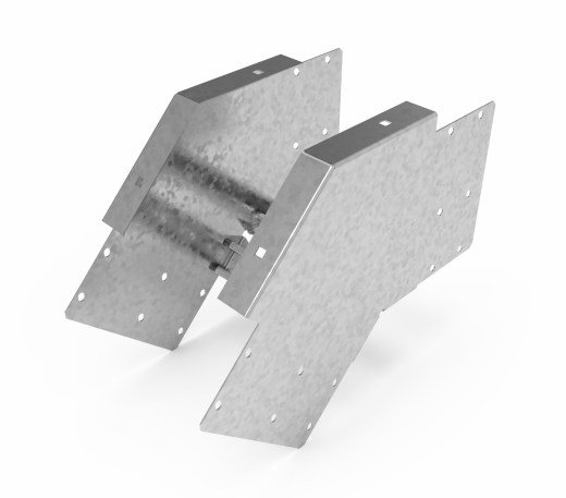 Кабельрост угловой  с R=100 мм 45 вниз РУ145Н.200.200.100.1,5.1