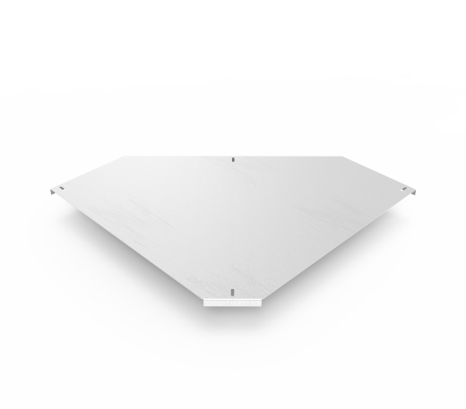 Крышка кабельроста углового с R=100 мм 90 горизонтальный РК190Г.700.20.100.2.2