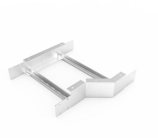 Кабельрост угловой  с R=100 мм редукторный левый  РУ1РЛ.500.100.100.1,5.2