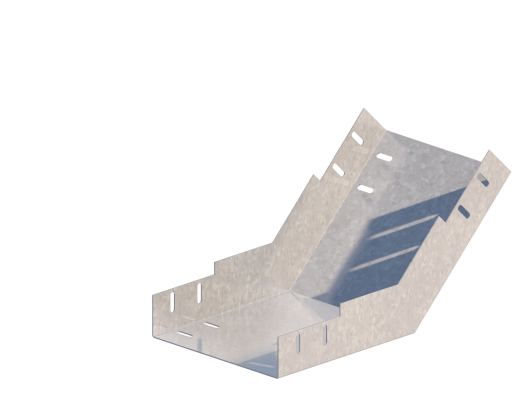 Лоток монтажный угловой 45 вверх ЛУ45В.200.150.438.1.6