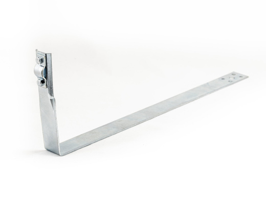 Держатель черепичный болтовой шириной  30 мм, высотой 134 мм, длиной 430 мм, толщиной (диаметром) 2 мм с горячеоцинкованным покрытием ЗДШБ.30.134.430.2.1